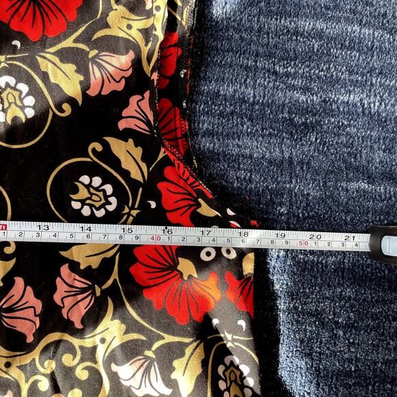 Zuri Dark Floral Print Sleeveless Dress - X-Small - Picture 9 of 10